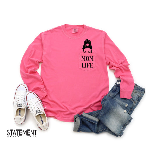 Mom Life Pocket Tee (6 pc required)