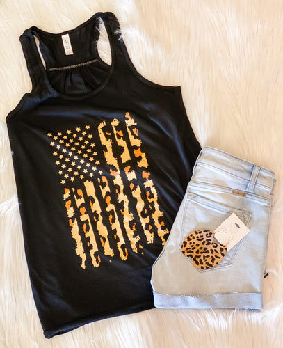 BL8800 Black Tank Leopard Flag